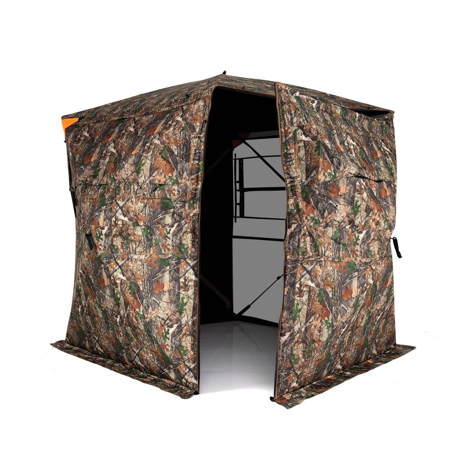 3-4 Person Hunting Blind 270¬∞ See-Through Pop-up Ground Blind with Full-Open Swing Door
