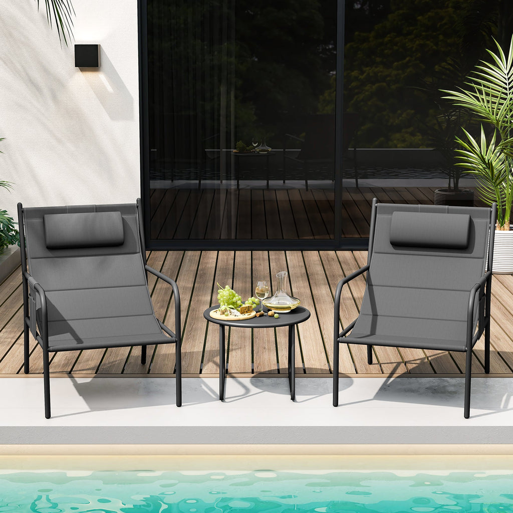 3 Piece Outdoor Bistro Set