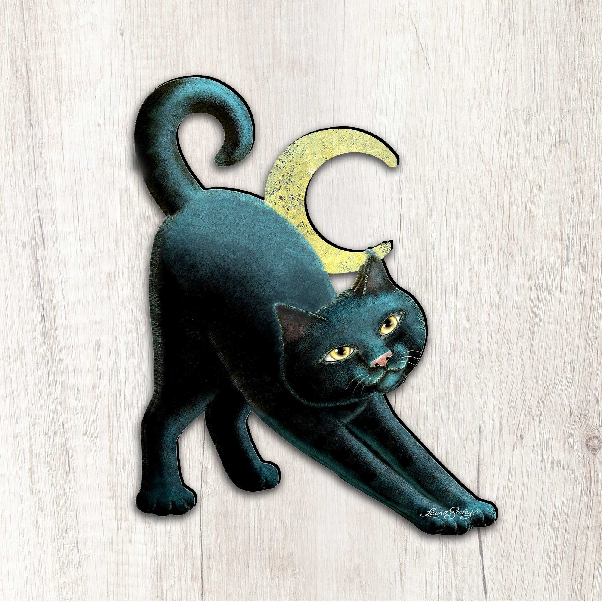 Halloween Cat Door Decor