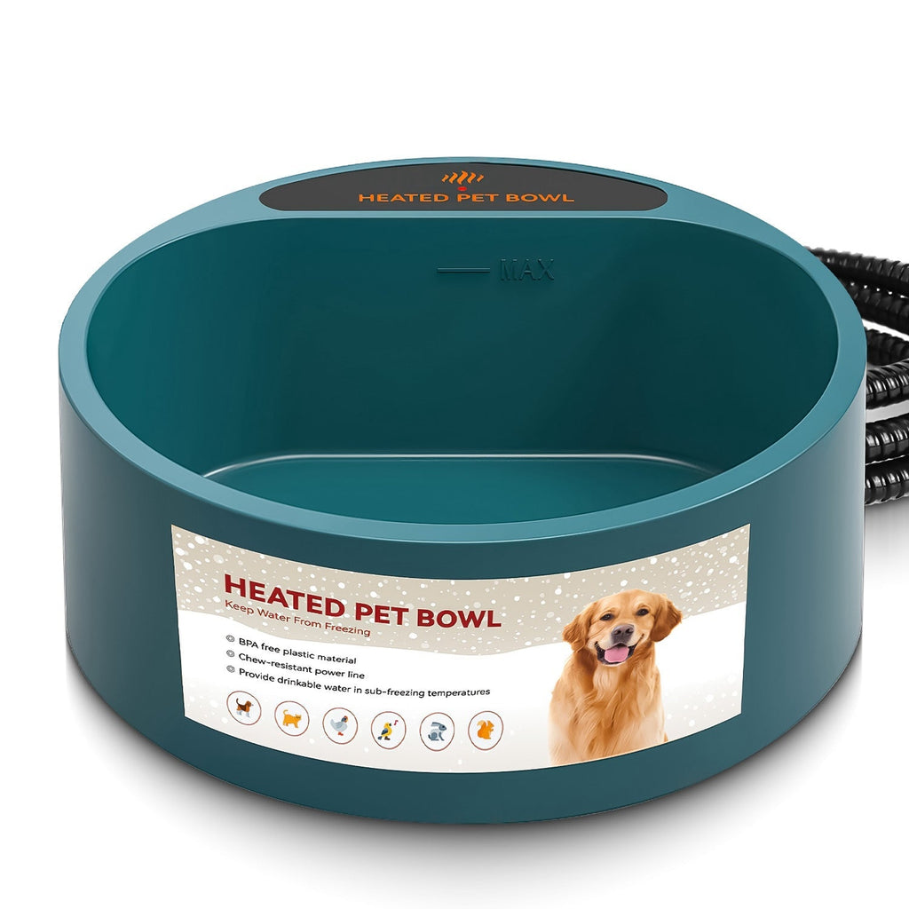 Heated Water Bowl for Dog Cat 74.4OZ
