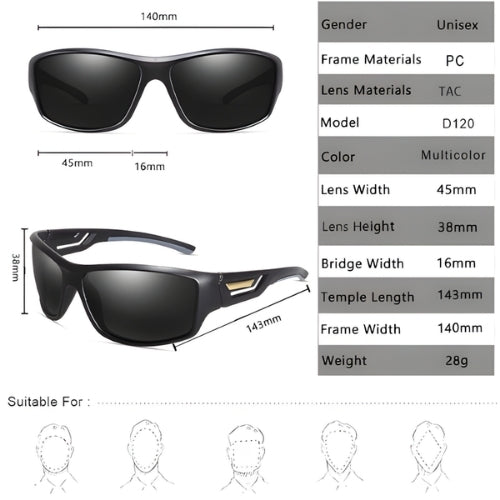 Polarized Outdoor Sports Sunglasses – Camouflage