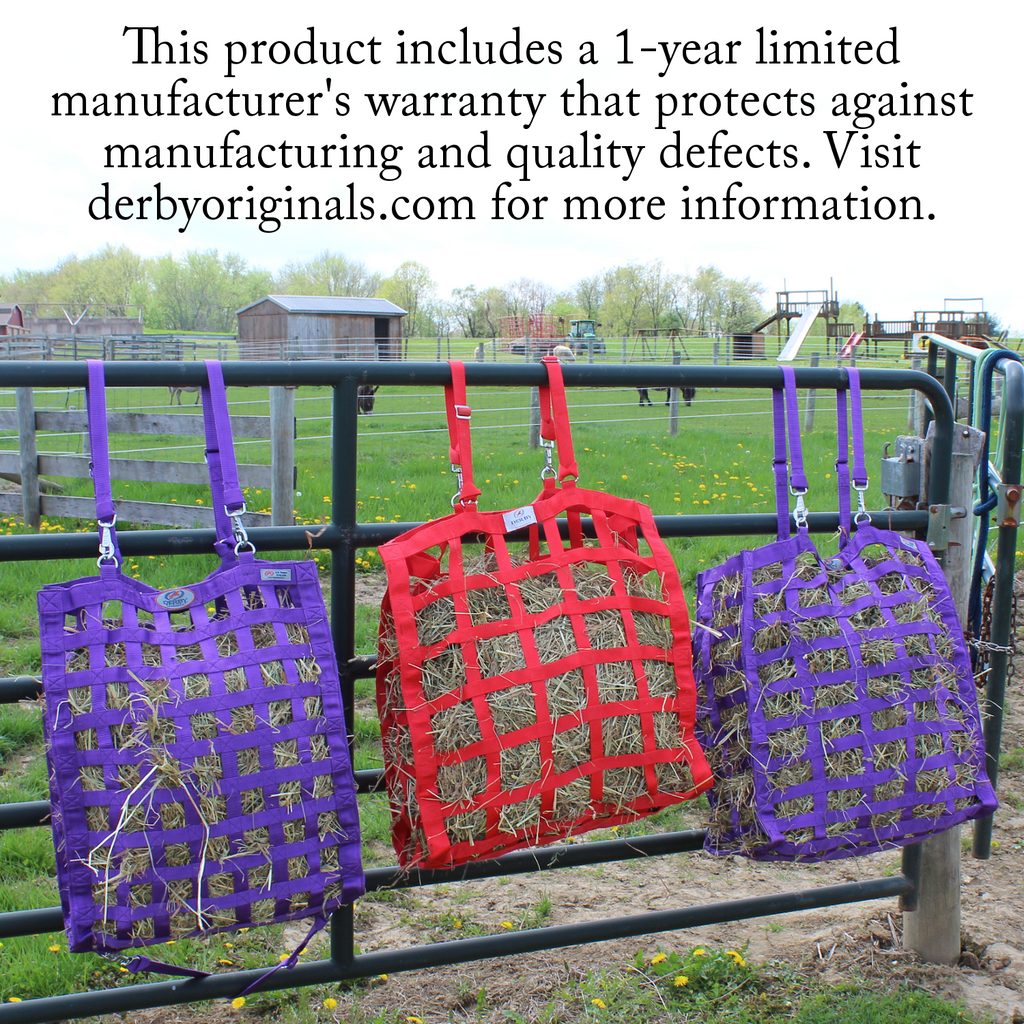 4-Sided Slow Feeder Horse Hay Bag