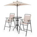 4 Pieces Outdoor Bar Set