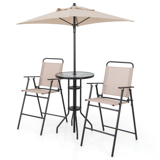 4 Pieces Outdoor Bar Set