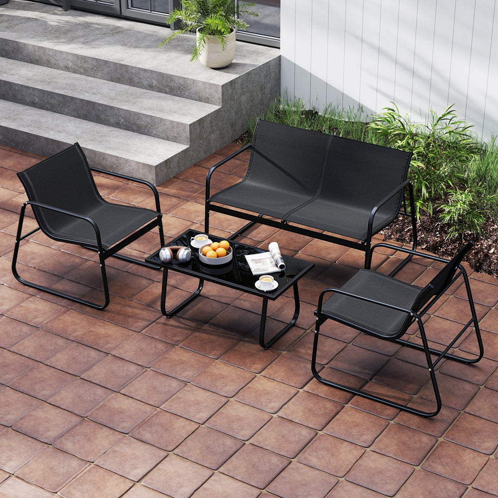 4 Pieces Patio Furniture Set