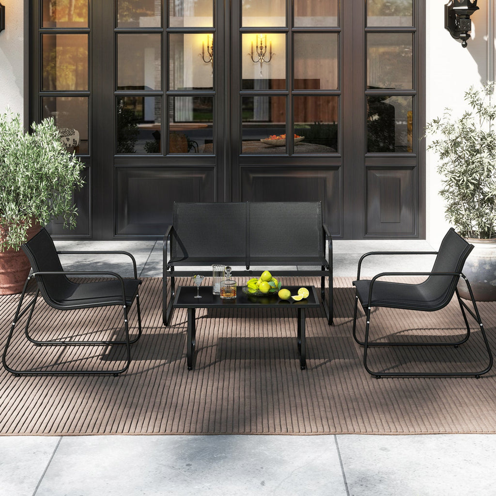 4 Pieces Patio Furniture Set