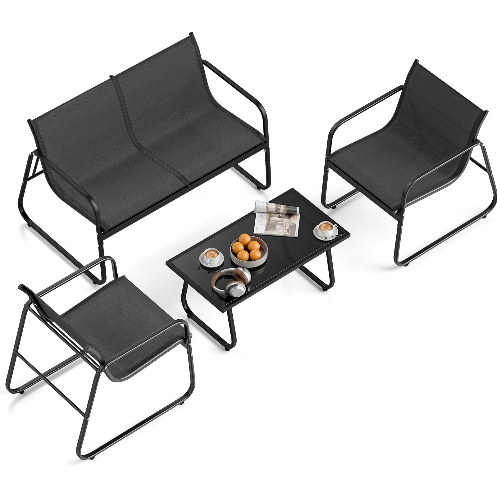 4 Pieces Patio Furniture Set
