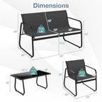 4 Pieces Patio Furniture Set