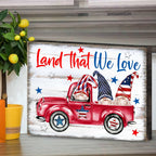 American Patriotic Tractor Wall Block