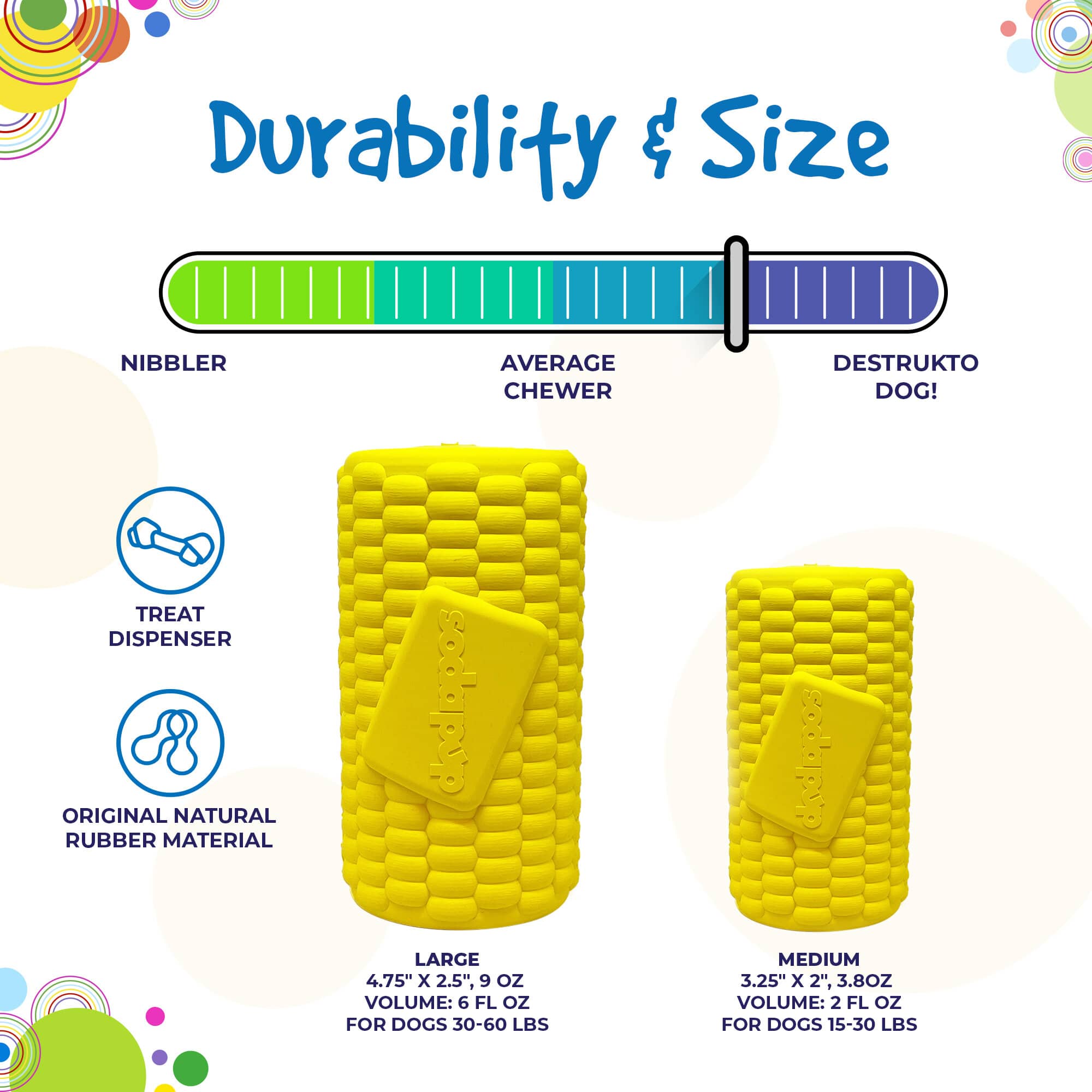 Corn on the Cob Dog Toy