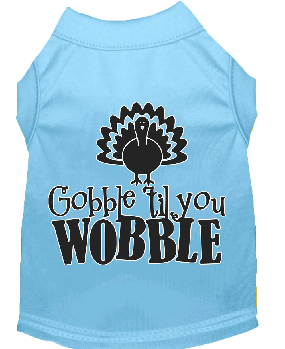 Pet Dog & Cat Shirt "Gobble Til Ya Wobble"