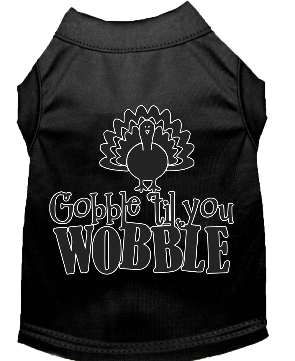 Pet Dog & Cat Shirt "Gobble Til Ya Wobble"