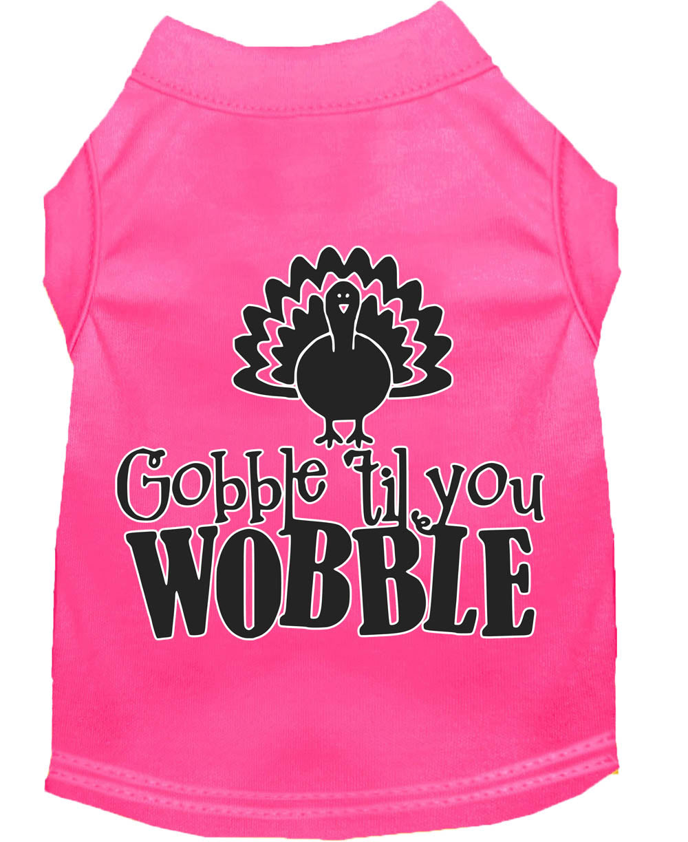 Pet Dog & Cat Shirt "Gobble Til Ya Wobble"
