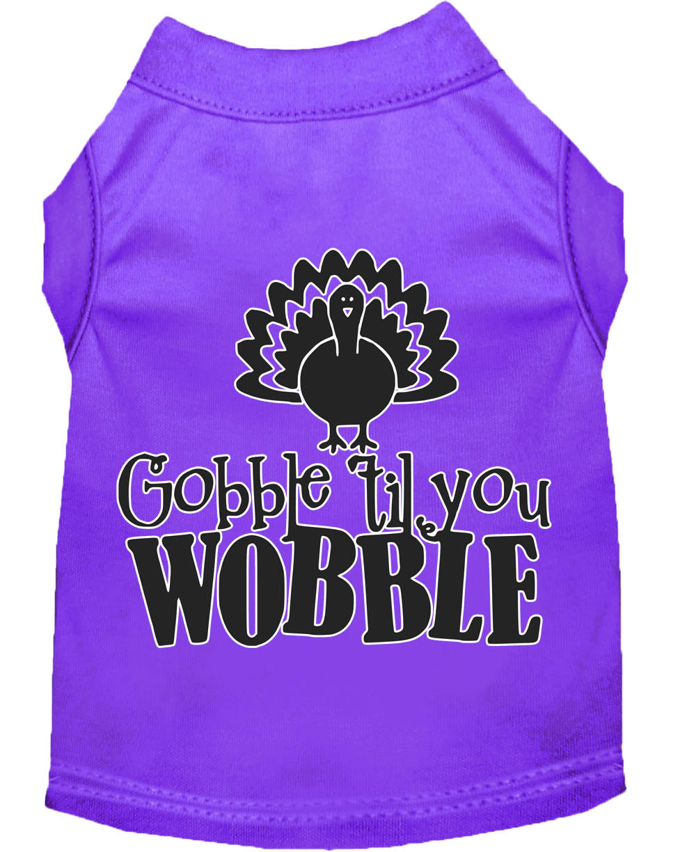 Pet Dog & Cat Shirt "Gobble Til Ya Wobble"