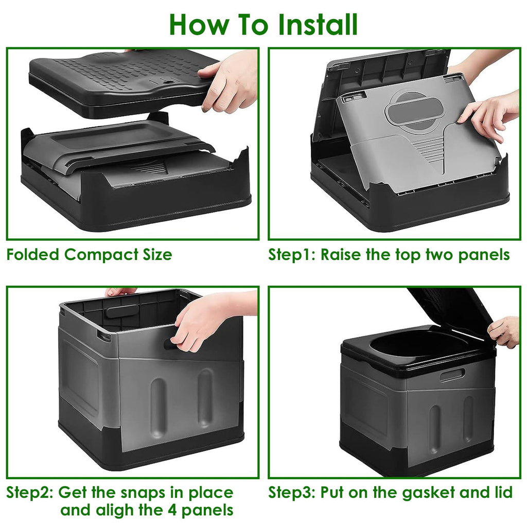 Portable Toilet for Car Camping Boating Hiking Outdoor