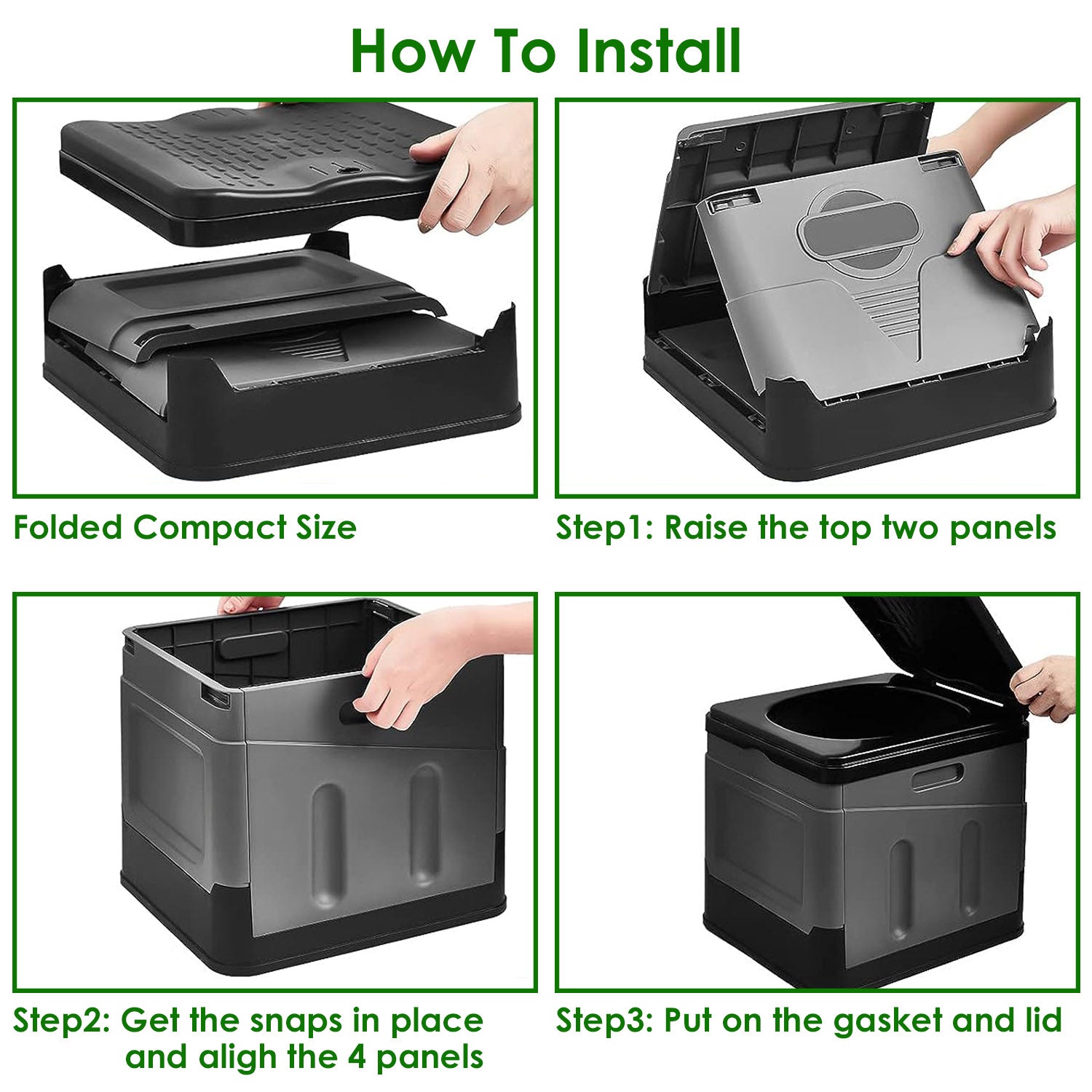 Portable Toilet for Car Camping Boating Hiking Outdoor