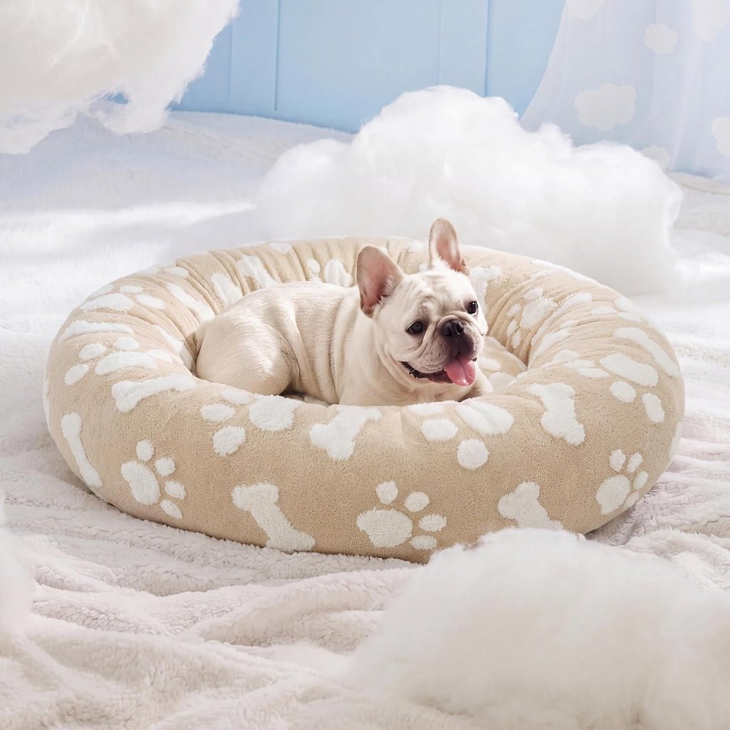 LE SURE Donut Dog Bed – 7 Sizes, 5 Patterns