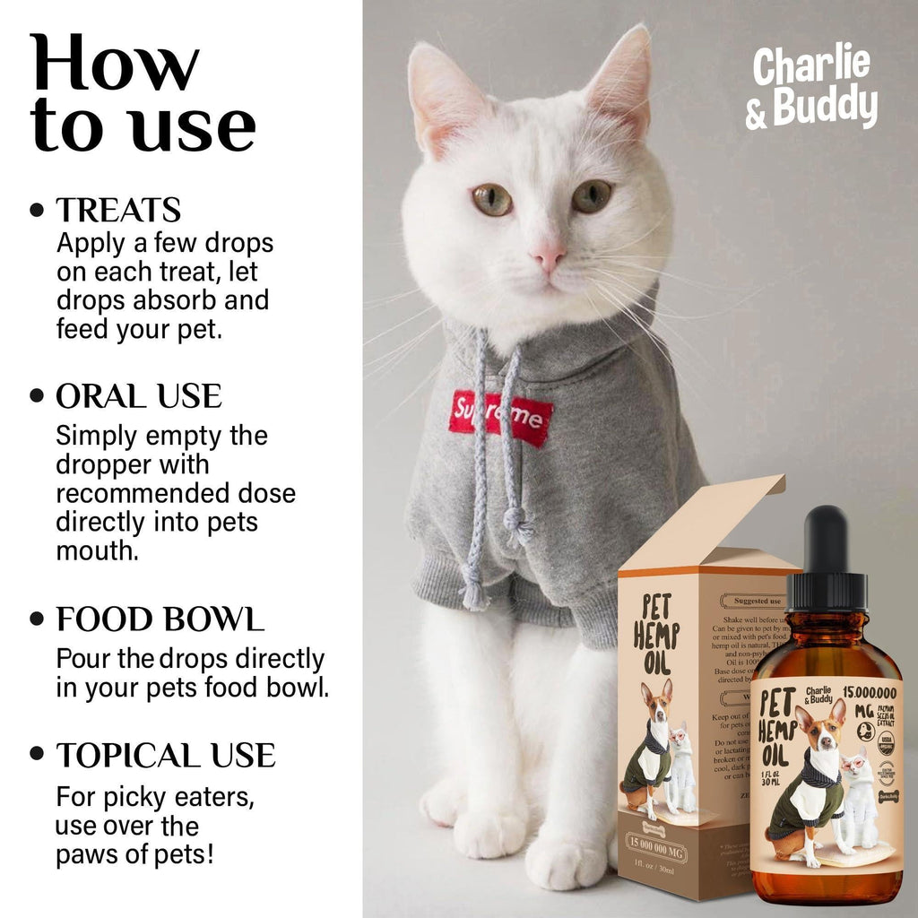 Hemp Oil for Dogs & Cats Hip & Joint & Skin Support