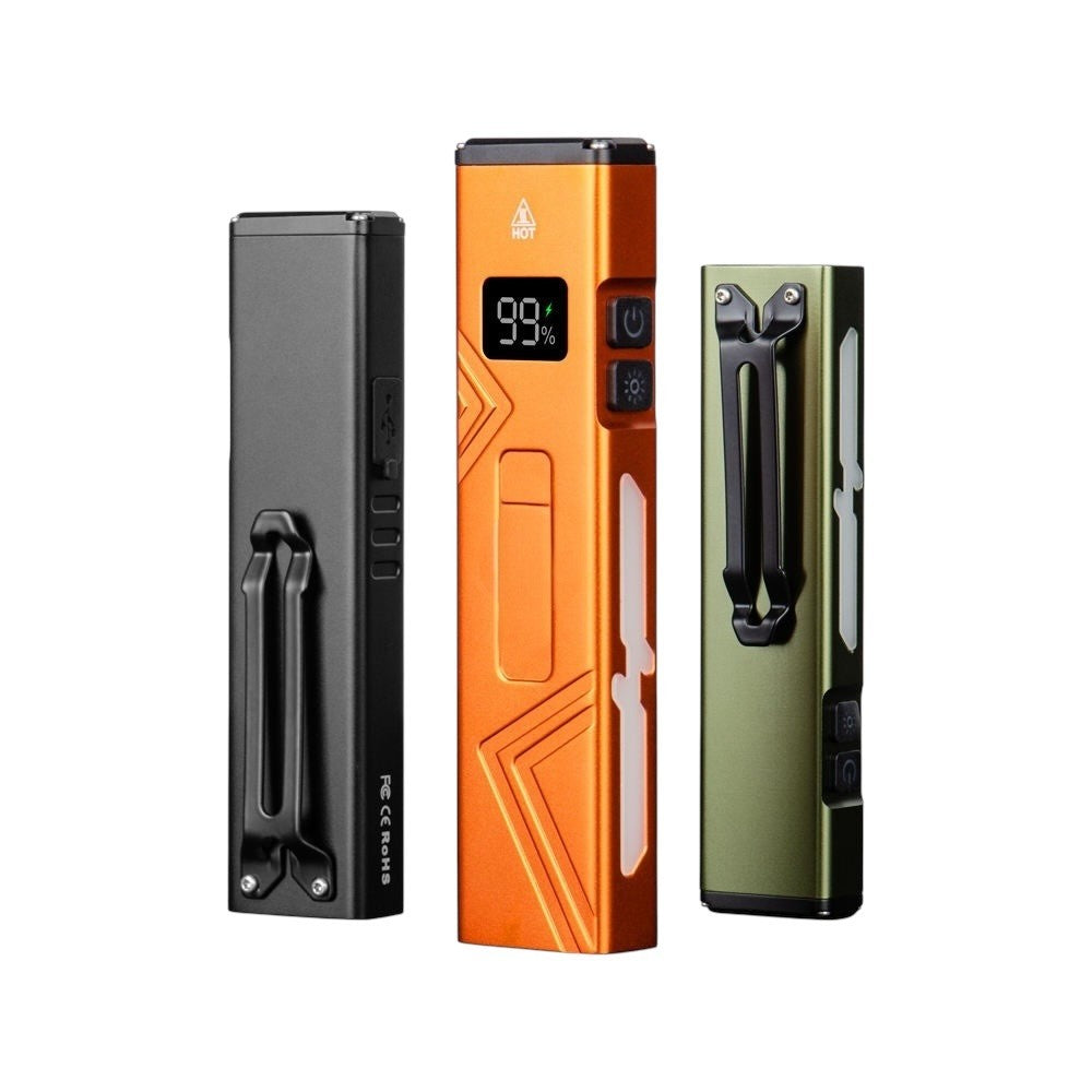 HELIUS HT-01 2000 Lumen Rechargeable EDC Flashlight with UV Light