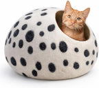 Merino Wool Cat Cave – Handmade Hideaway, 20 Styles