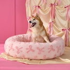LE SURE Donut Dog Bed – 7 Sizes, 5 Patterns