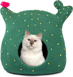 Merino Wool Cat Cave – Handmade Hideaway, 20 Styles