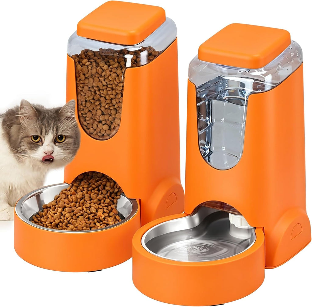 Automatic Cat Feeder & Water Dispenser Set