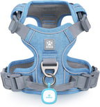 No Pull Dog Harness Reflective Adjustable Vest with ID Tag Small Dogs
