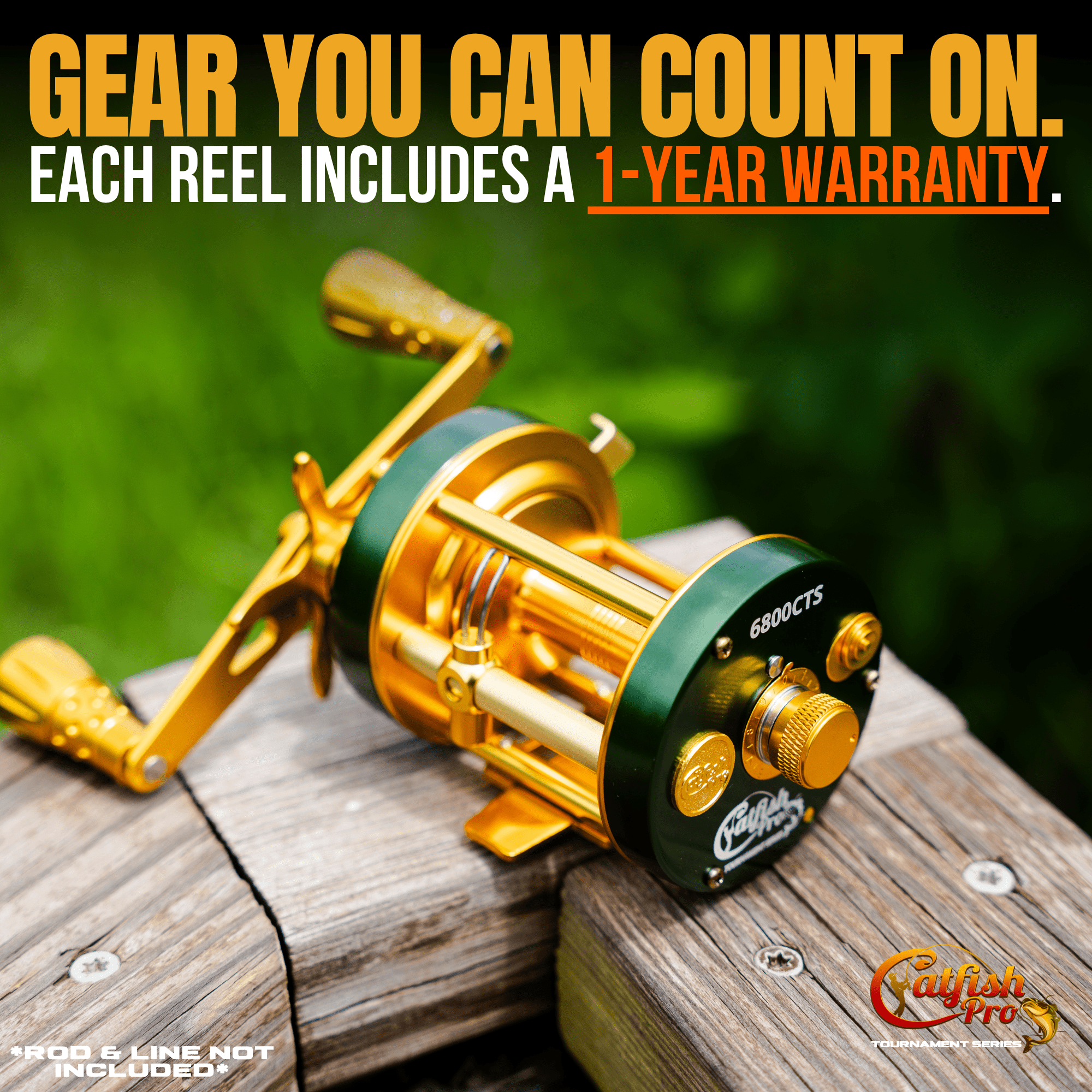 6800 CTS Round Baitcaster Reel