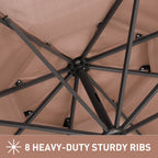 Ainfox 10FT 3 tier vented Outdoor Table Umbrella