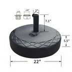 Ainfox 10FT 3 tier vented Outdoor Table Umbrella