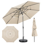 Ainfox 10FT 3 tier vented Outdoor Table Umbrella
