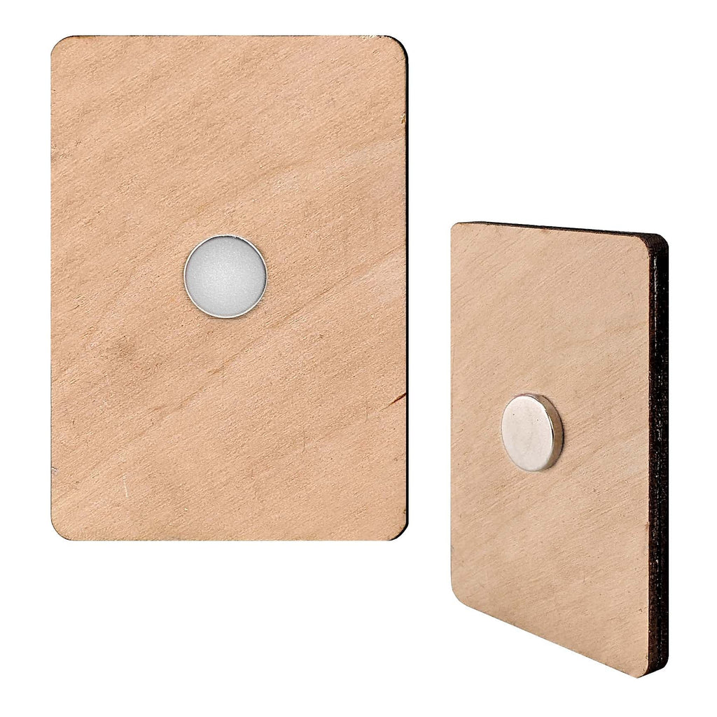 Spooky Houses Decorative Eco Wood Magnets Set of 6