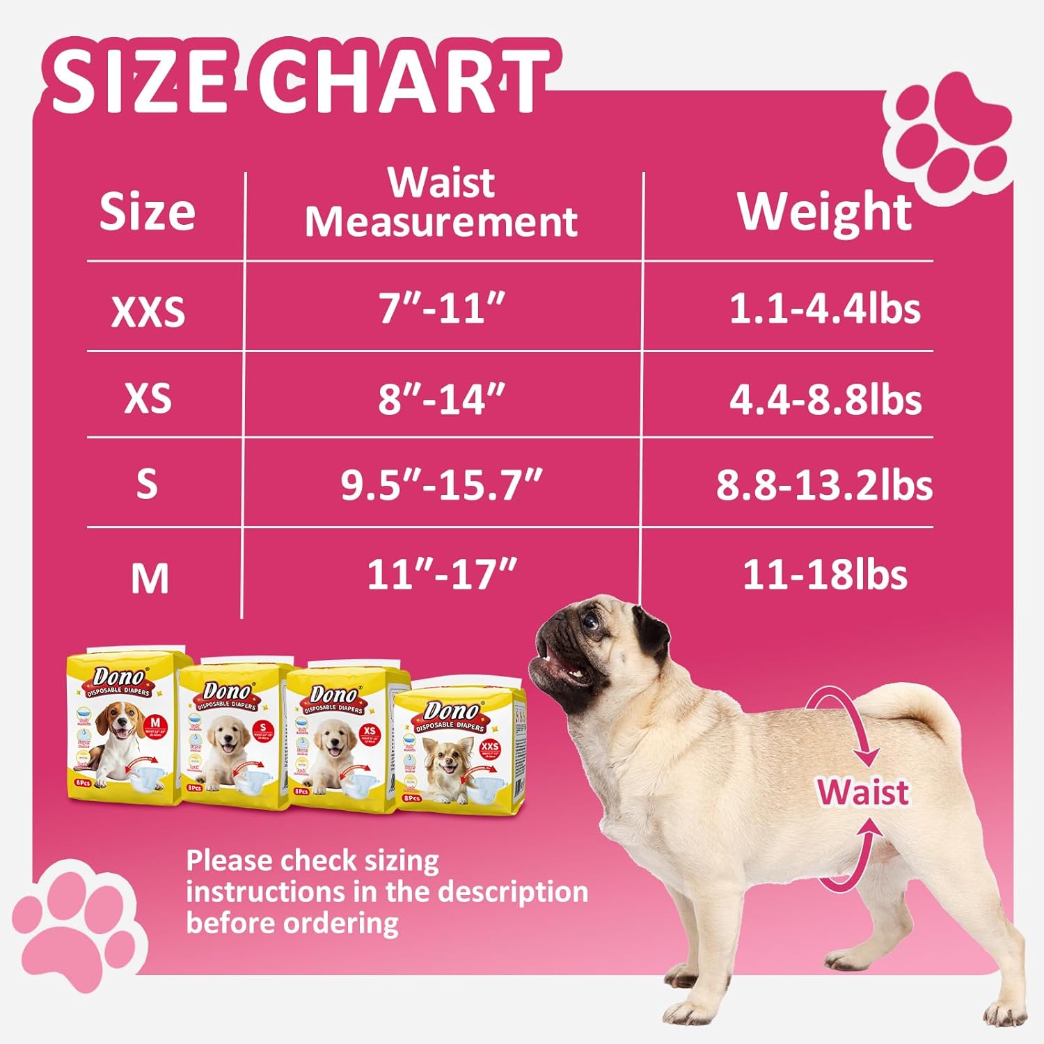 Female Dog Diapers 48 Count