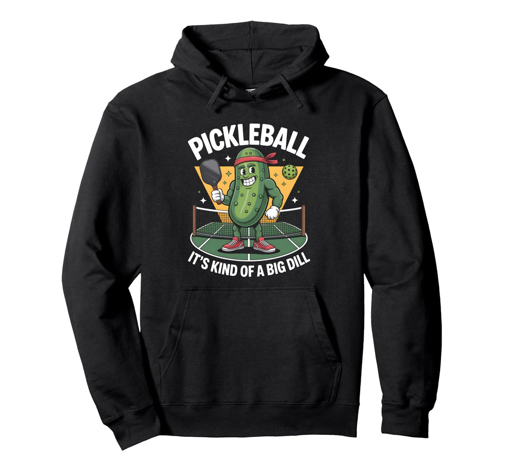Funny Pickleball Dill Pickle Dink Paddle Hoodie - Custom Art Print Unisex