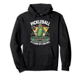 Funny Pickleball Dill Pickle Dink Paddle Hoodie - Custom Art Print Unisex