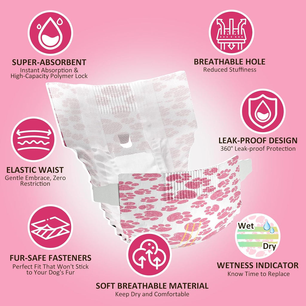 Female Dog Diapers 48 Count