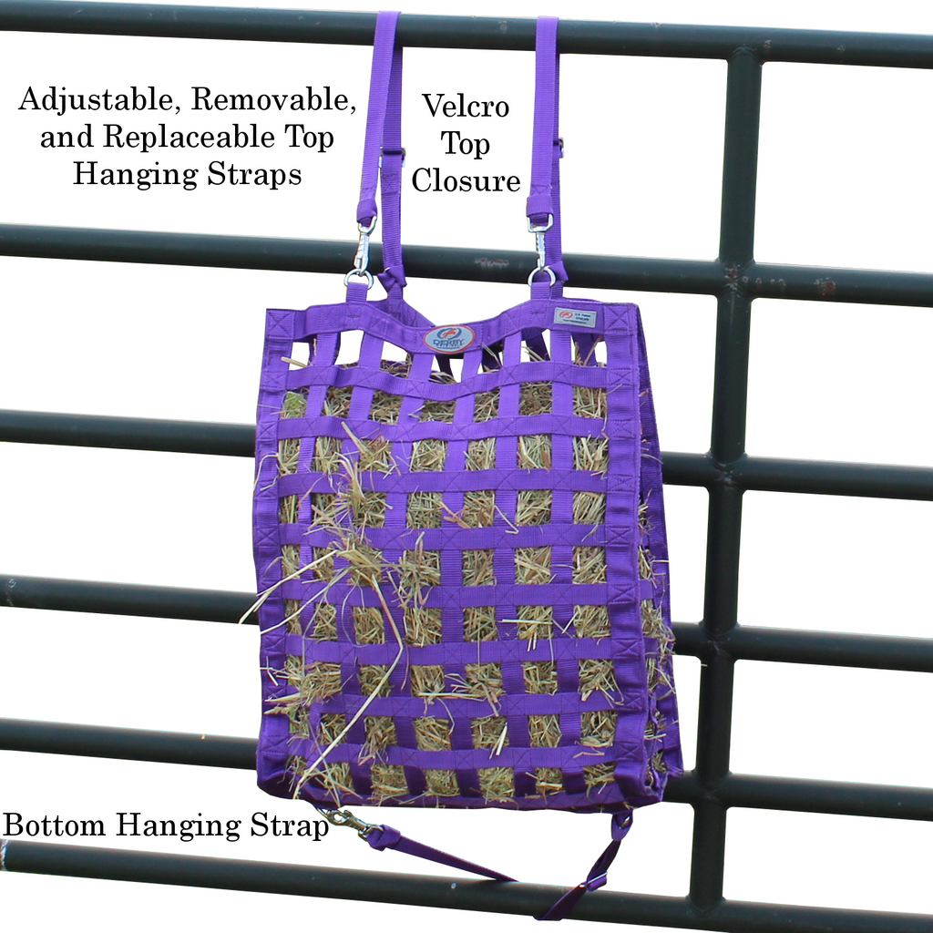 4-Sided Slow Feeder Horse Hay Bag