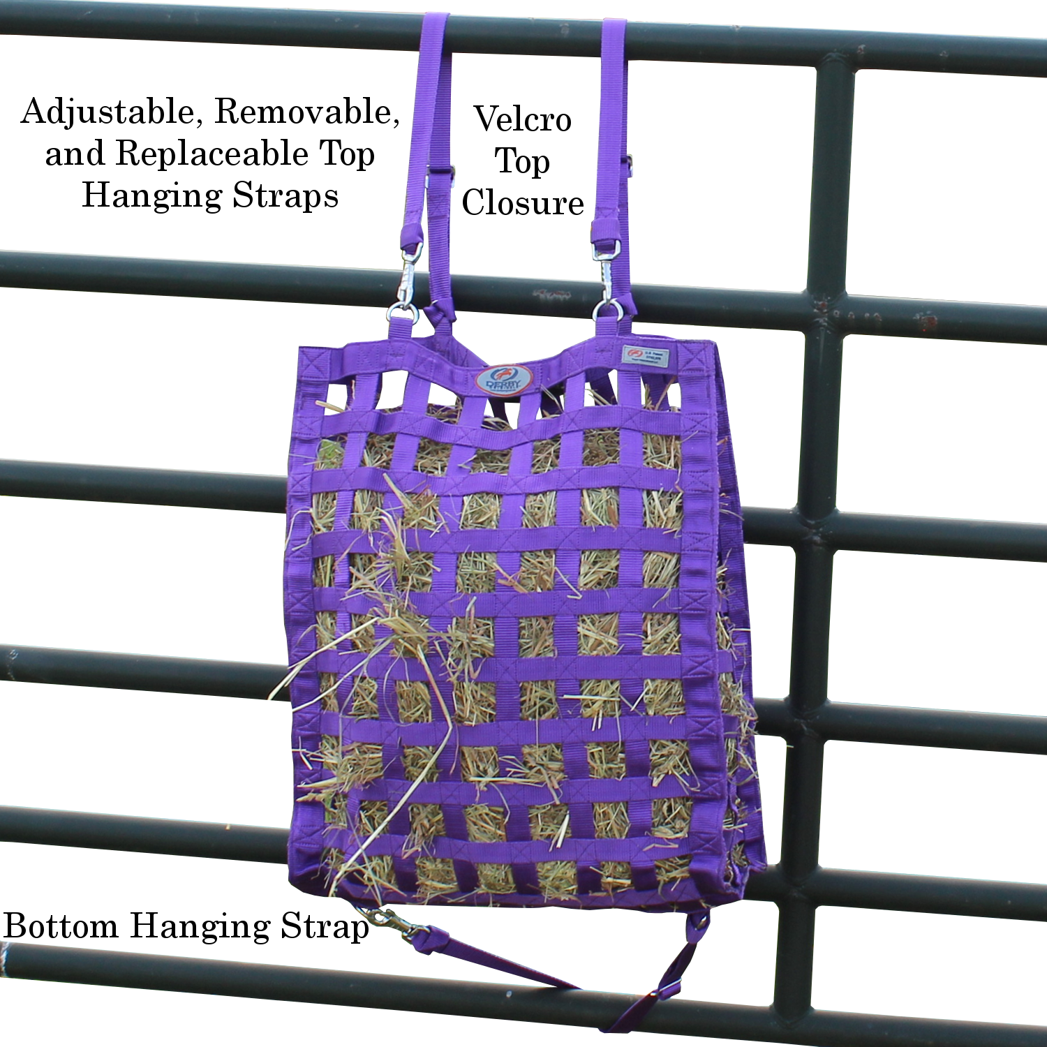 4-Sided Slow Feeder Horse Hay Bag