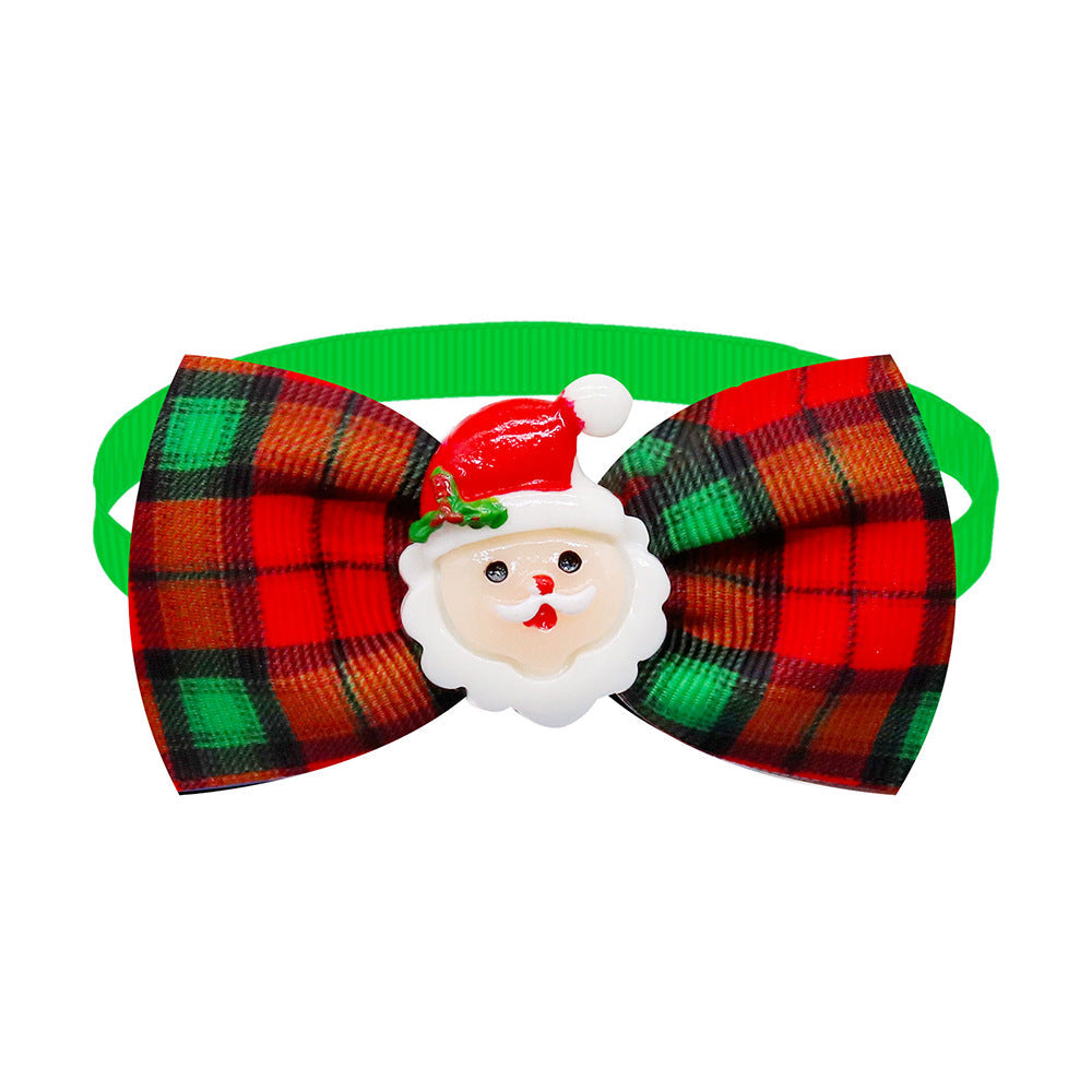 Pet Plaid Bow Tie
