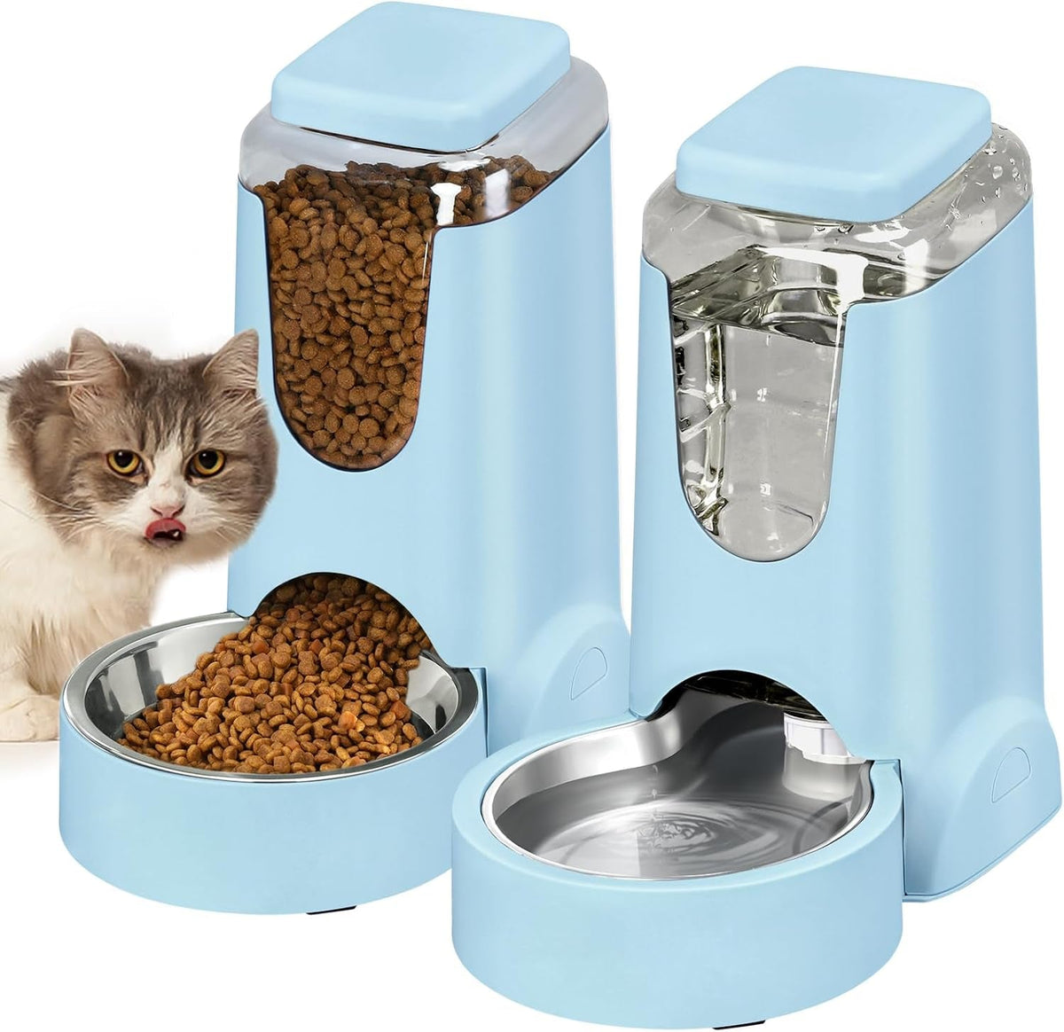 Automatic Cat Feeder & Water Dispenser Set
