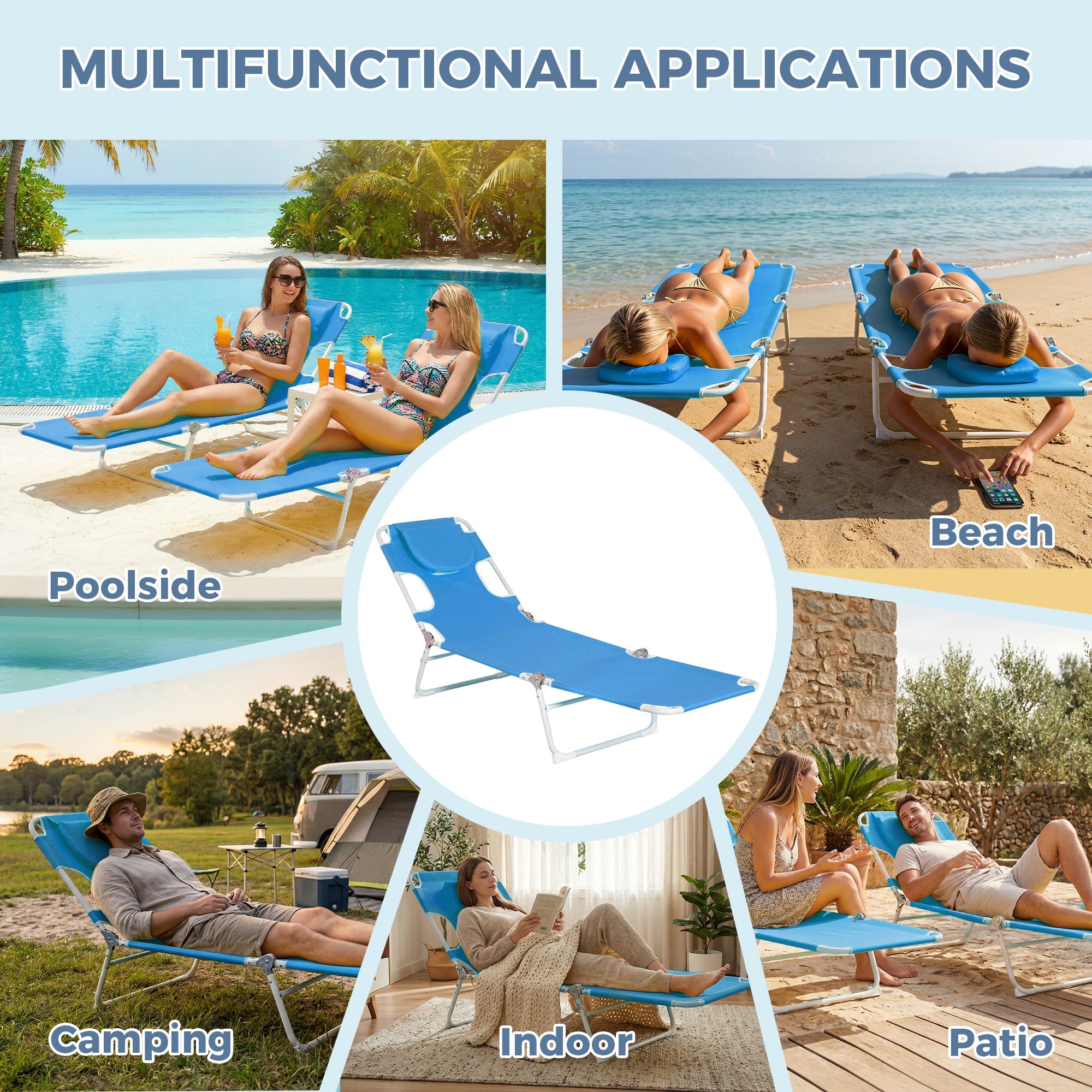 Folding Chaise Lounge Chair