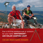 TRU De-LIGHT WHITENIGHT Multipurpose Solar / AC / DC - Garden, Camping Main Light + 3 Independent Detachable Multi Mode Side Lights / Tripod + Carrying Bag