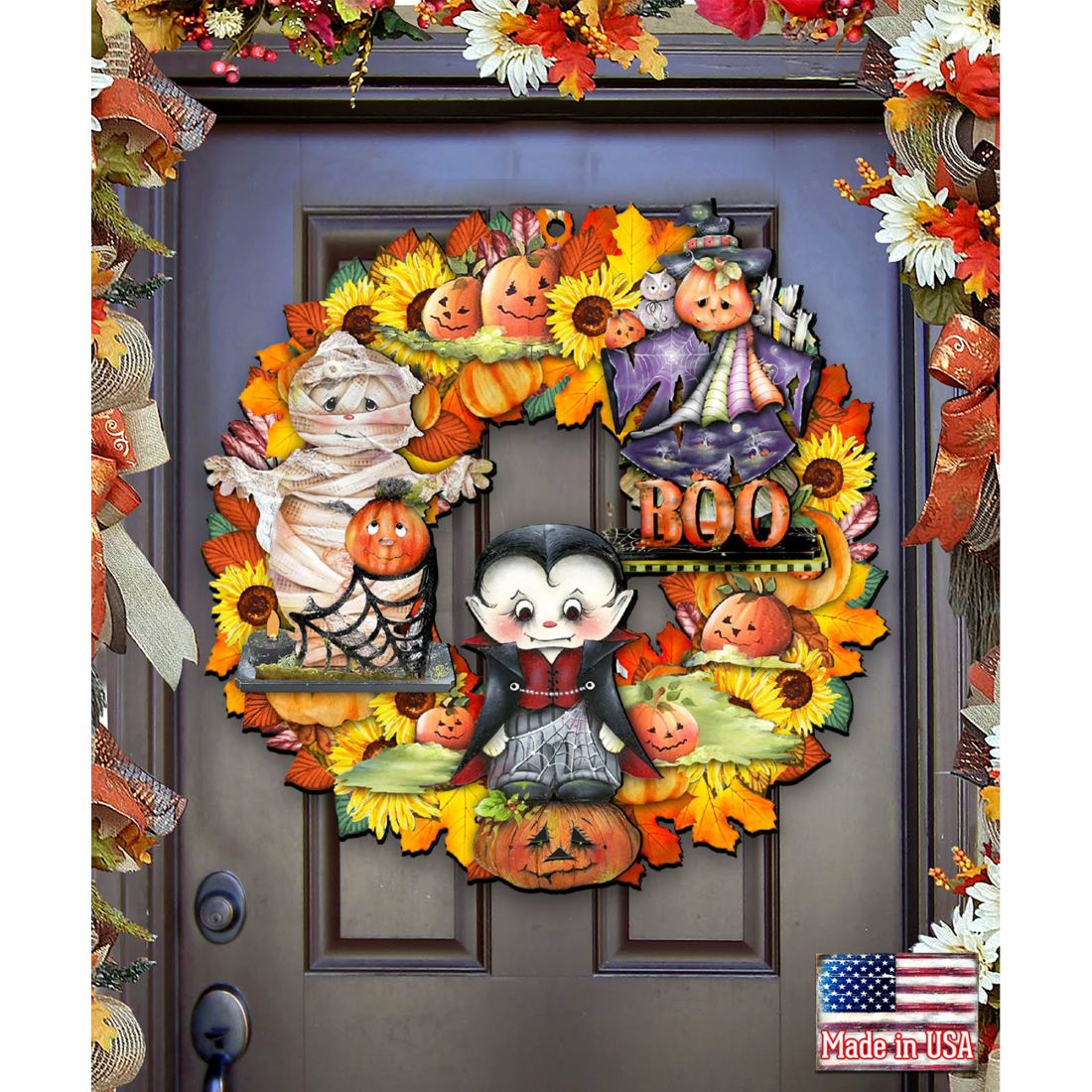 Halloween Holiday Door Wreath