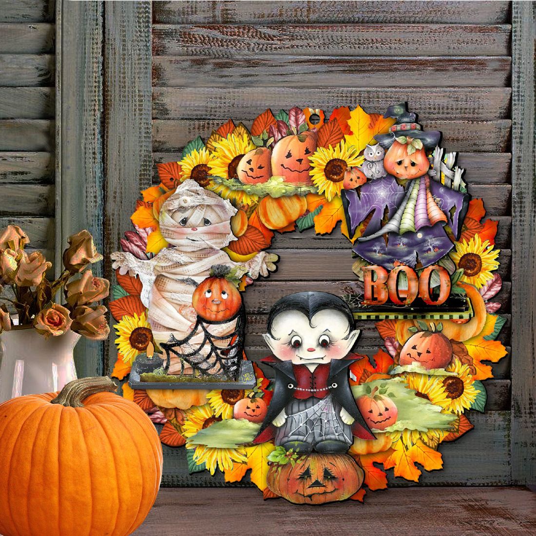 Halloween Holiday Door Wreath