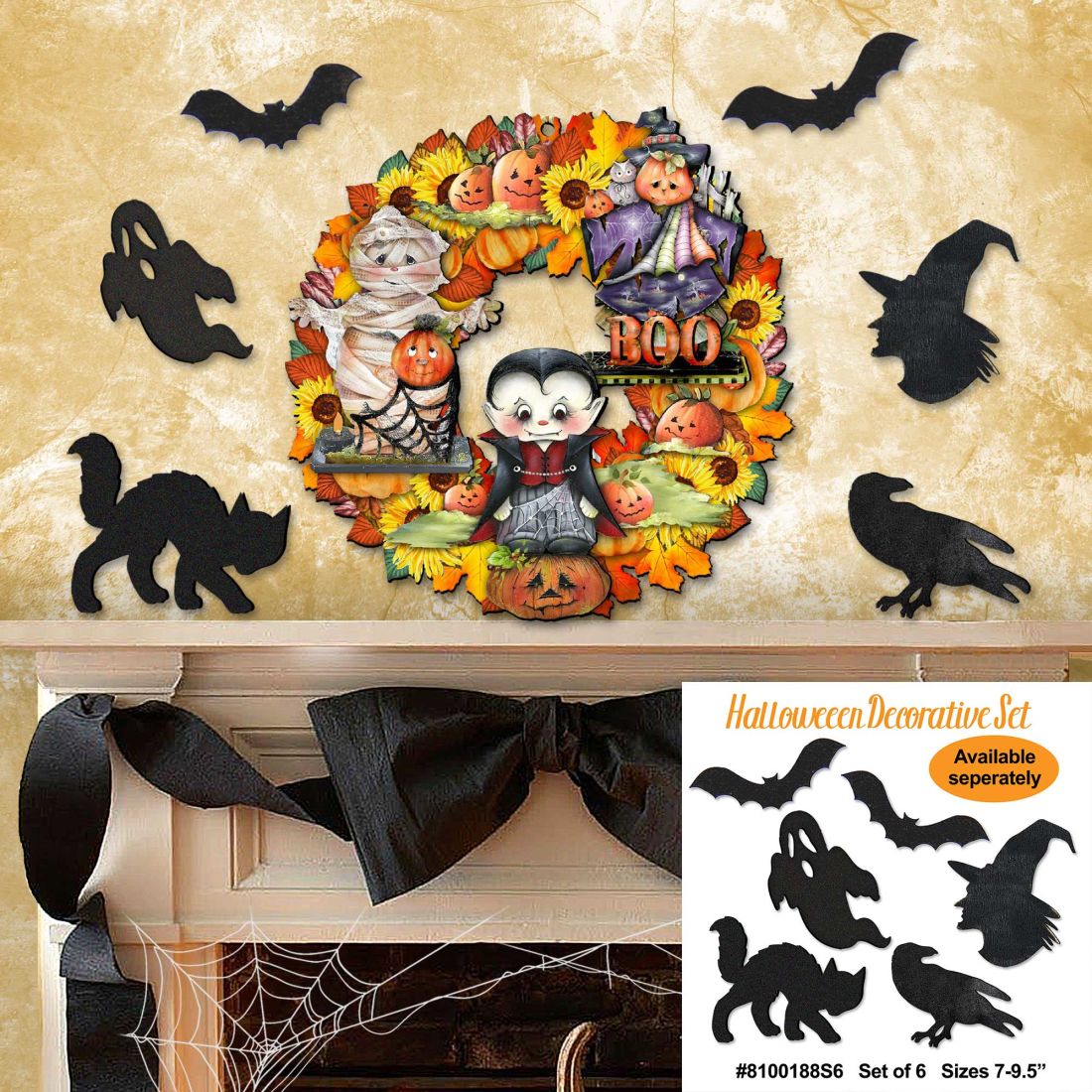 Halloween Holiday Door Wreath
