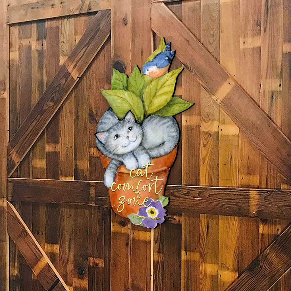 Cat Lovers Welcome Sign  Porch Decor