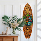 Tiki Bar Surfboard Wall Art