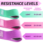 Set of 3 Womens Butt and Hip Exercise Bands