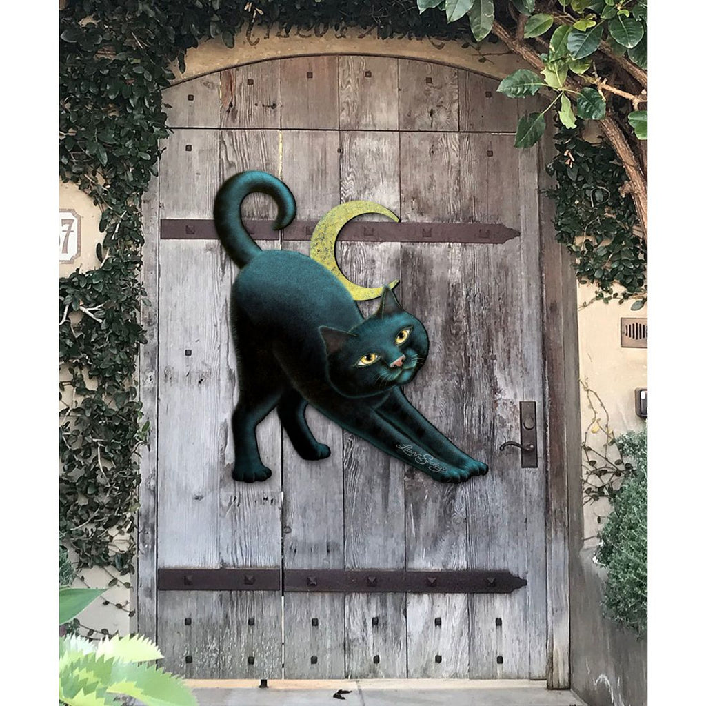 Halloween Cat Door Decor